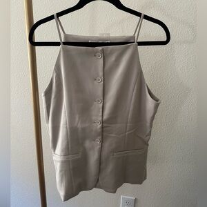 Abercrombie & Fitch High Neck Suiting Vest NWT